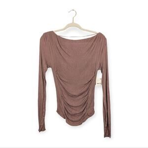 NWT Free People Intimately Withered Rose Night We Met Long Sleeve Top Size S